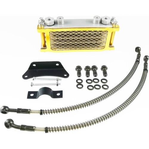 Aluminum Alloy Oil Cooler Radiator kit for pit bike dirt bike monkey bike motorcycle with 125cc 140cc 150cc 160cc Engine