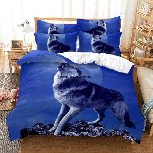 Wild Animals Wolf White Tiger Bedding Set Duvet Cover Set 3d Bedding Digital Printing Bed Linen Queen Size Bedding Sets 2-3 Pcs