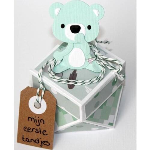 Mmao Crafts Metal Steel Cutting Dies New Animal bear decoration Stencil For DIY Scrapbooking Paper/photo Cards Embossing Dies