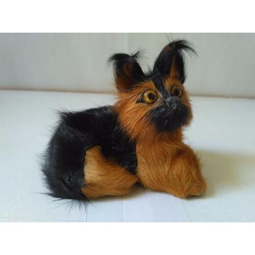 Simulation dog model toy polyethylene&furs 8x6x7cm prone wolfhound handicraft,home decoration toy d2714