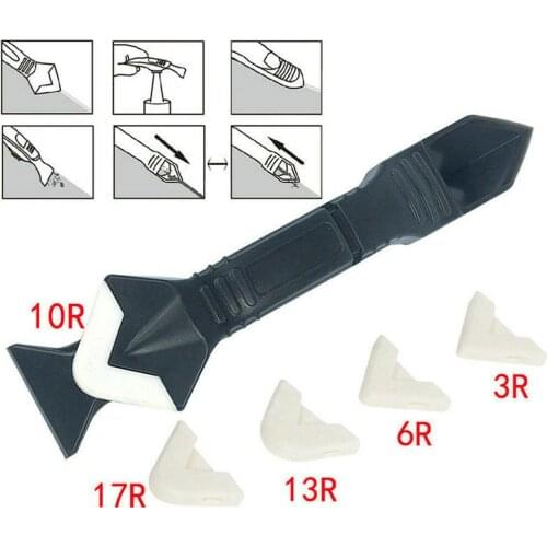 New 3 in 1 Squeegees Silicone Sealant Remover Tool Kit Set Useful Door Window Cleaning Tools Scraper Caulking Mold Removal