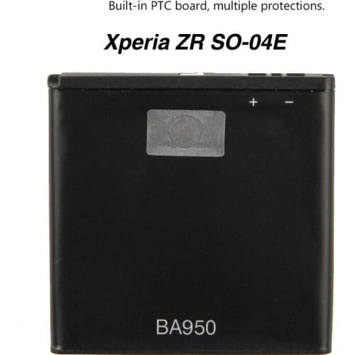 Original BA950 Battery For Sony Xperia ZR SO-04E M36h C5502 C5503 2300mAh BA-950