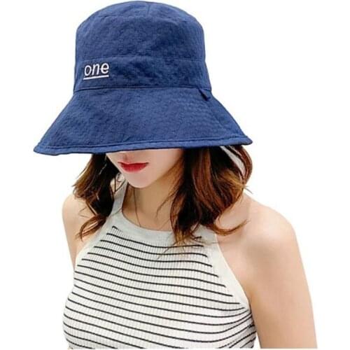 Doitbest 2021 women Cotton Bucket Hats Summer Panama classic One Sun Cap Spring female womans Outdoor Beach Fisherman Hat