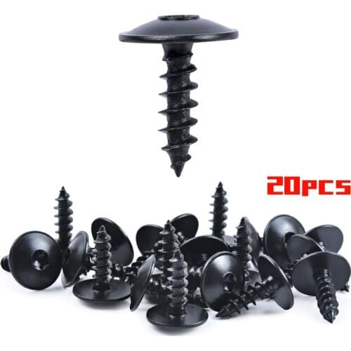 QEEPEI Fender Liner Splash Shield Guard Bumper Cover Self Tapping T25 Screw for Volkswagen Passat Tiguan Golf Audi A3 A5