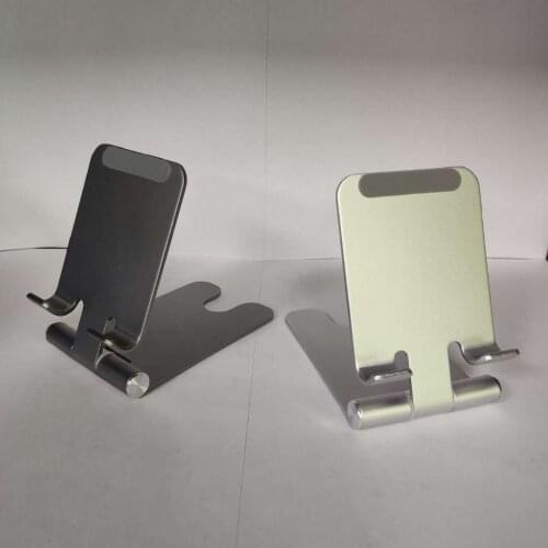 Folding metal phone holder aluminum alloy desktop holder multifunctional lazy mobile phone tablet holder universal
