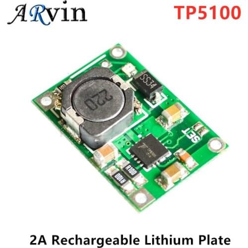 TP5100 double single lithium battery charge management compatible 2A rechargeable lithium plate 18650 TP5100 4.2V 8.4V