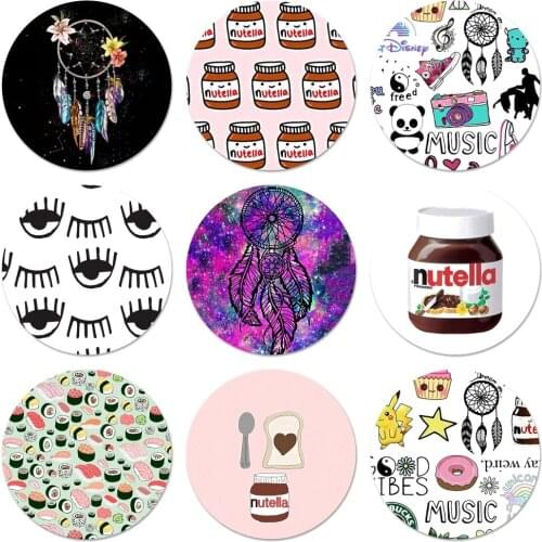 Tumblr Nutella Dreamcatcher Icons Pins Badge Decoration Brooches Metal Badges For Backpack Decoration