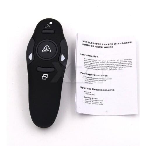 USB Wireless Presenter Red Laser Pointer PPT Remote Control Pointer pen for PowerPoint Presentation teacher logitech R400