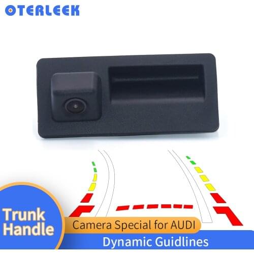 Waterproof Dynamic Trajectory Trunk Handle Camera for AUDI A4 A5 S5 Q3 Q5 for Porsche 958 Cayenne 2013