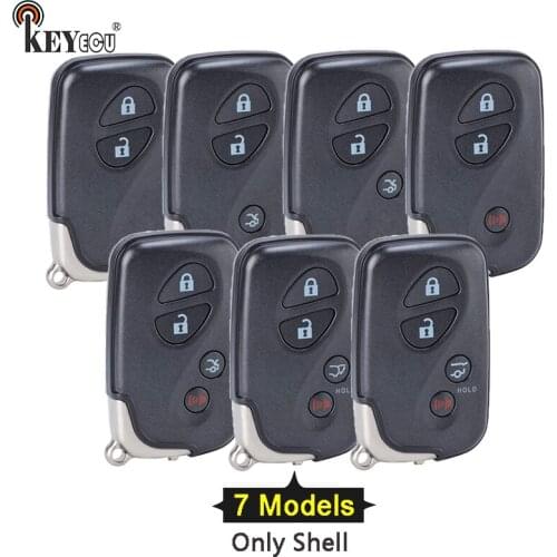 KEYECU for Lexus CT200h IS250 RX350 GS430 GS350 LX570 IS350 GS350 GS460 LS600h LS460 Replacement Remote Key Shell Case Fob