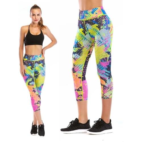 Guangzhou Cody Lundin Women Digital Sublimation Printed Fitness Leggings Fashion Running Pants