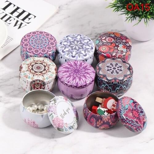 28 Styles Drum-shaped Candy Cookie Box Festive Party Supplies Rose Tea Pot Tin Box Small Fresh Home Garden Personality Candy Box