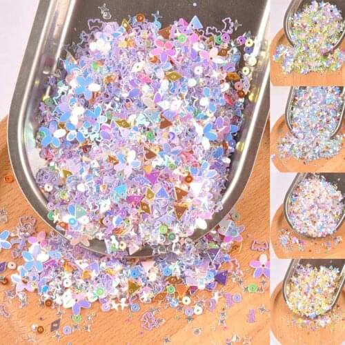 10g(about 1000pcs) Mixed Shell Spangle Sequins Paillette Stickers Sewing For DIY Face Nail Art Decorations CP2677