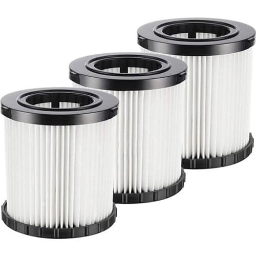 3 Pack DCV5801H Hepa Replacement Filter for DeWalt DCV580 & DCV581H/ DeWalt DCV5801H Wet Dry Vacuum Replacement Filter