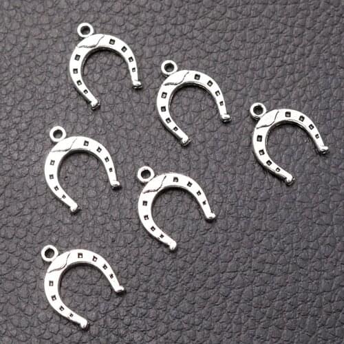 30pcs/lot Silver Plated Saddle Charm Metal Pendants DIY Necklaces Bracelets Jewelry Handicraft Accessories 16*13mm P2223