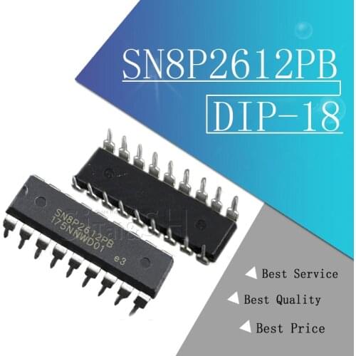 5PCS SN8P2612PB SONIX DIP18 S1
