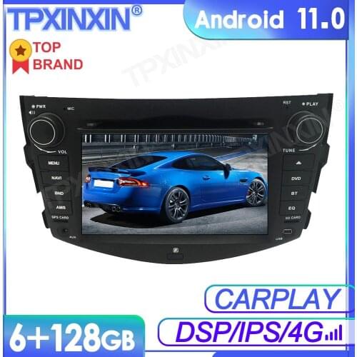 6+128G Android 11 For Toyota RAV4 2006-2012 Car Multimedia Player GPS Navi Audio Stereo Screen DVD Head Unit Tape Recorder