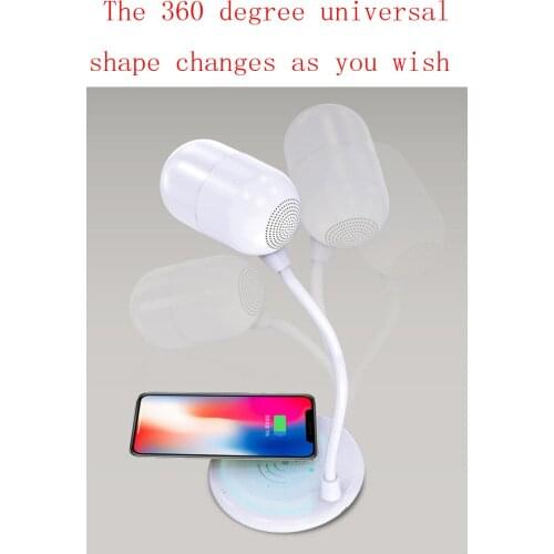 Bluetooth speaker Wireless rechargeable Desk lamp Bluetooth Speaker Customized speaker LED desk lamp speaker