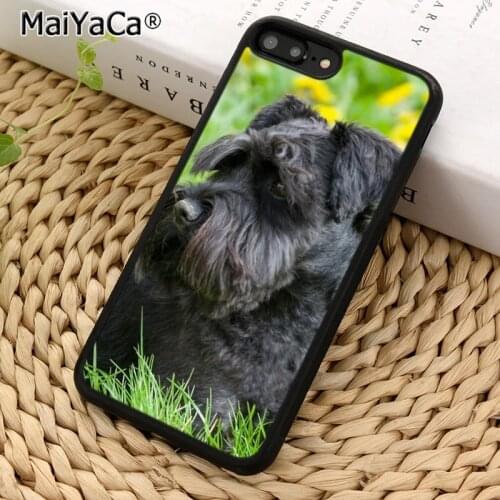 MaiYaCa Miniature schnauzer puppy dog Phone Case for iPhones 5 SE 6 6s 7 8 Plus X XR XS 11 12 Pro max samsung galaxy S8 S9 S10