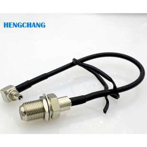 CRC9 to F female Coaxial RF Pigtail Cable Adapter 15cm RG174 cable 10pcs/lot