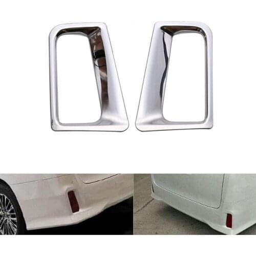 DHBH-Car Rear Bumper Fog Light Lamp Cover Trim Reflector Foglight Garnish Molding for Toyota Alphard VELLFIRE 30 2015-2020