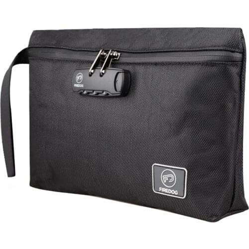 Men Office Bag with Password Lock Waterproof Activated Carbon Anti-odor Envelope Bag Travel Storage Pouch Rectangle Briefcase