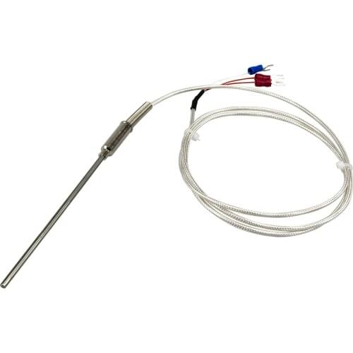 FTARP08 PT100 type 100mm flexible probe 1m PTFE silver plated copper cable RTD temperature sensor diameter 3mm 4mm 5mm 6mm