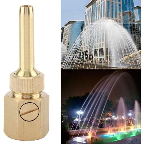 1PC 1/2 "3/4" 1 "Brass Fountain Nozzle Adjustable Valve Controls Direct Multi-directional Landscape Garden Water Sprinkler