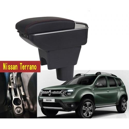 For Nissan Terrano Armrest Box Terrano 3 Universal Car Central Armrest Storage Box cup holder ashtray modification accessories