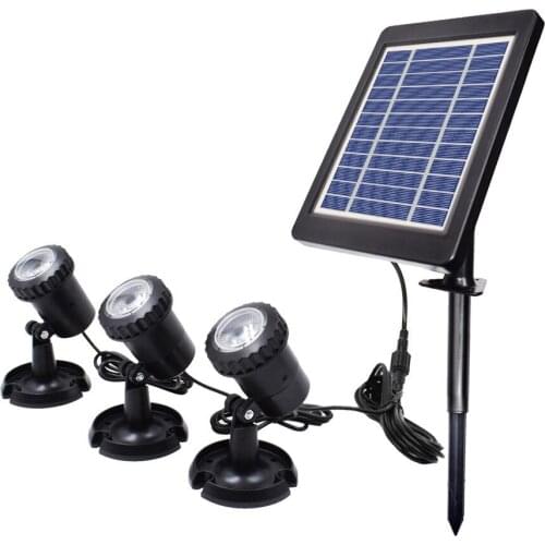 New Arrival LED Solar Underwater Lights Swimming Pools Outdoor Garden Party Decoration Pond Submersible Lighting IP68 Waterproof
