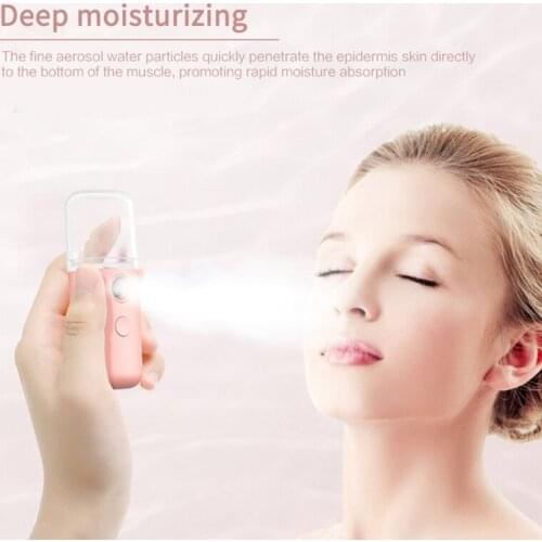 Portable Alcohol Disinfectants Sprayer Nano Mist Sprayer Mini USB Rechargeable New