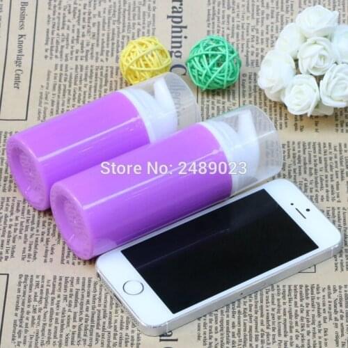 Purple Cosmetic Container White Head Empty Airless Pump Plastic Bottles Makeup Tools Lotion Bottle 2pcs/lot 50ml 80ml