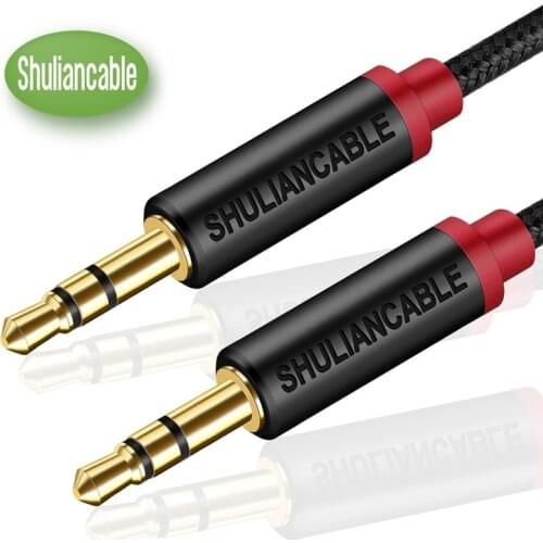 Shuliancable 3.5mm Audio Cable, AUX Cable for Headphones, iPods, Smartphone, iPads, Car Stereos and More
