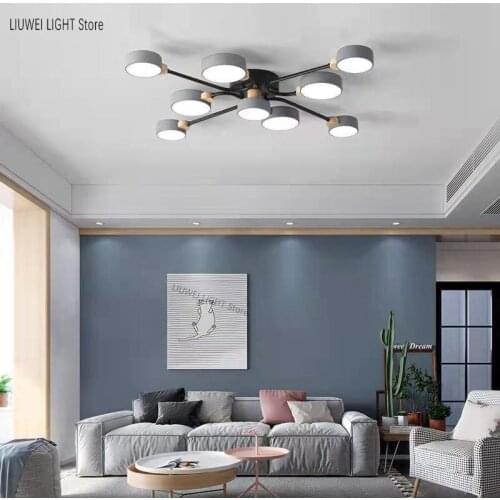 Nordic minimalist living room LED ceiling lamp bedroom round lamp corridor hotel study creative lamp