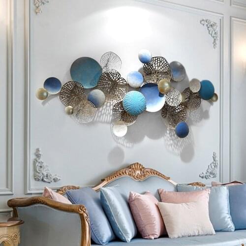 Wrought Iron Wall Decoration Metal Three-dimensional Handmade Wall Hanging High-end Hotel Club Soft Wall Hangings