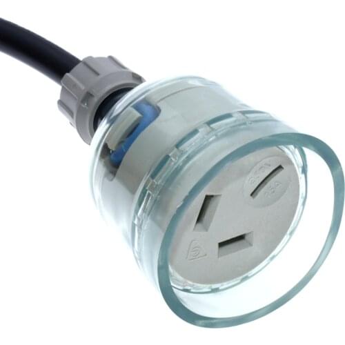 1 pcs SAA Rewirable Plug Socket Australian Female Socket 3 Prong Electrical Socket Grounded Rewire Socket DIY Assembled