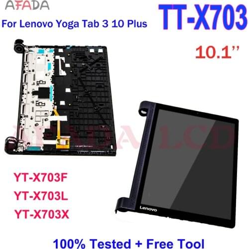 10.1'' LCD For Lenovo YOGA Tab 3 10 Plus X703 X703F YT-X703L YT-X703X LCD Display for Lenovo X703 LCD Replacement