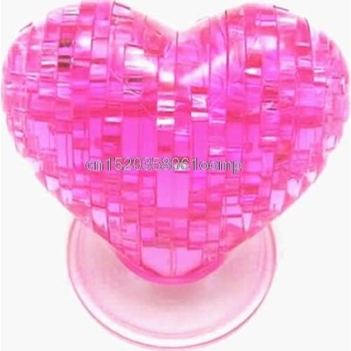 3D Crystal Model DIY Love Heart Puzzle Jigsaw IQ Toy Furnish Gift Souptoy Gadget ## Drop Ship