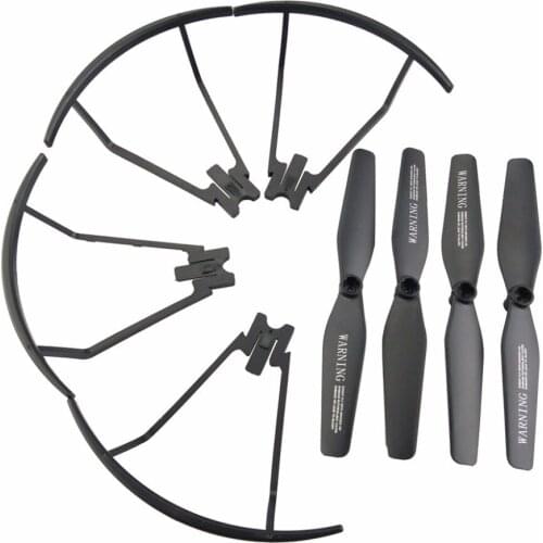 4PCS * Propeller and 4PCS * Protective Cover for XS809 XS809HW XS809W Foldable RC Aircraft spare parts accessories