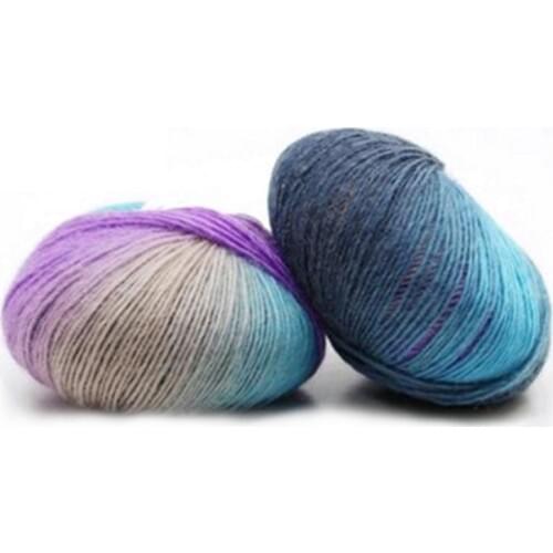 5 Rolls 18 Colors Colorful Wool Yarn 50g For Knitting Segment Dyed 1 Strand Handmade Crochet Yarns For Knitted Hat Scarf Sweater