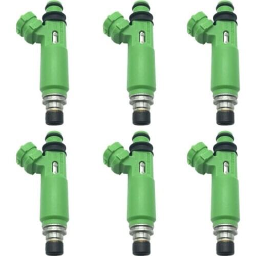 6Pcs Car Fuel injector for Mitsubishi Montero Sport 3.0L V6 1998-2003 OEM 195500-3170 332733 FJ383 67157