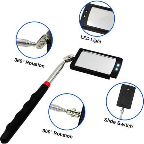 Car LED Lamp Endoscope Expandable Inspection Mirror Automobile Chassis Angle Diagram Inspection Endoscope & Flaw Detection Tool
