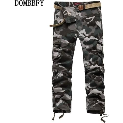 Camouflage Pants Men Casual Camo Cargo Trousers Hip Hop Joggers Streetwear Pantalon Homme Multi-pocket Military Tactical Pants