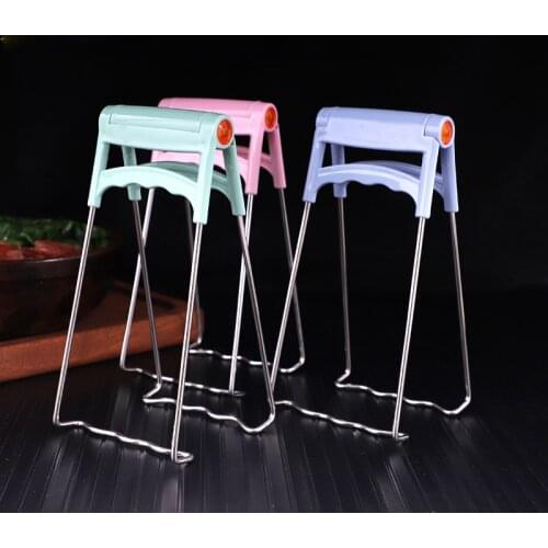 Stainless steel plate taker, multi-purpose dish clip, kitchen gadget plate holder, steamed anti-scald plate holder