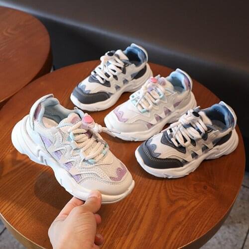 Kids Autumn Fashion Student Children Sport Shoe Boys Trainer Baby Girls Casual Slip on Chunky Sneaker Toddler Fashion Shoes GUO3