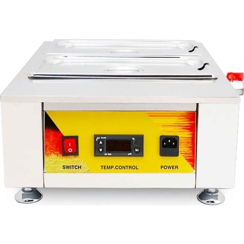 Best Selling Kitchen Equipment 2 Tanks Commercial Chocolate Melting Machine Digital Display Panel Electric Oven Cheese Warmer