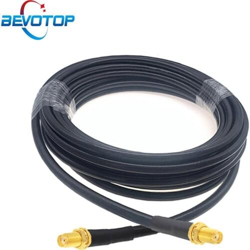 SMA Female to SMA Female LMR240 Low Loss RF Coaxial Cable 50Ohm 50-4 Pigtail WiFi Router Antenna Extension Cord Adapter Jumper