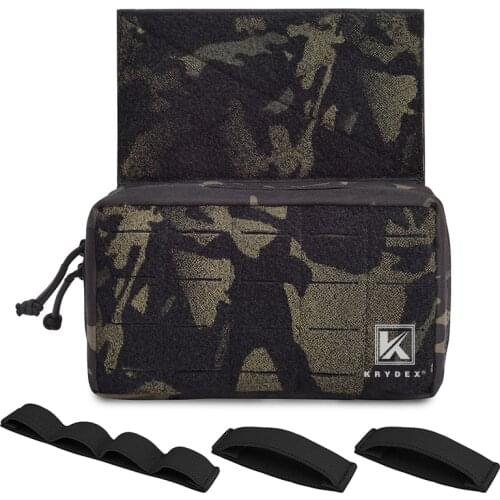 KRYDEX HS Style Tactical Mission Hanger Drop Pouch W/ 3PCS Inserts For D3CR MK3 MK4 JPC CPC LBT LBX Plate Carrier Chest Rig MCBK