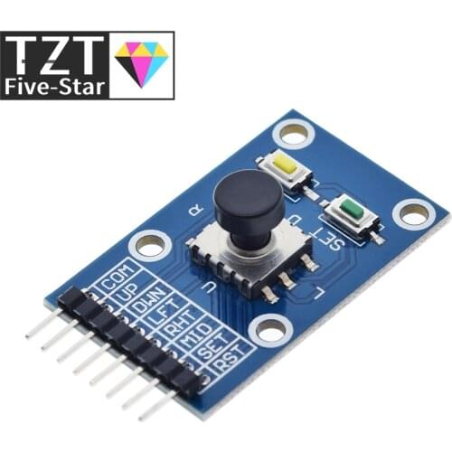 TZT Five Direction Navigation Button Module for MCU AVR Game 5D Rocker Joystick Independent Keyboard for Arduino Joystick Module