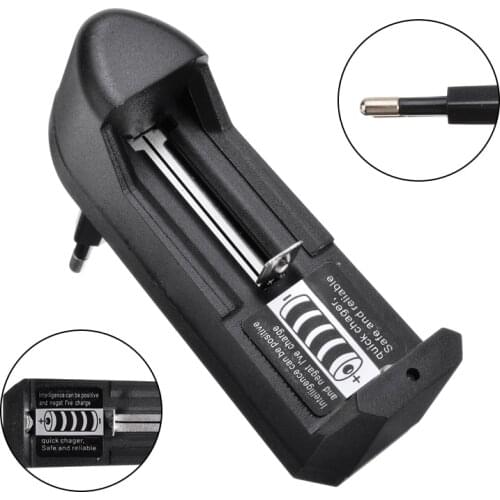 New Arrival Battery Charger EU Plug Black Wall Batteries Charging Adapter for AA/AAA/C/D/RCR123/14500/16340/17335/17500/18500